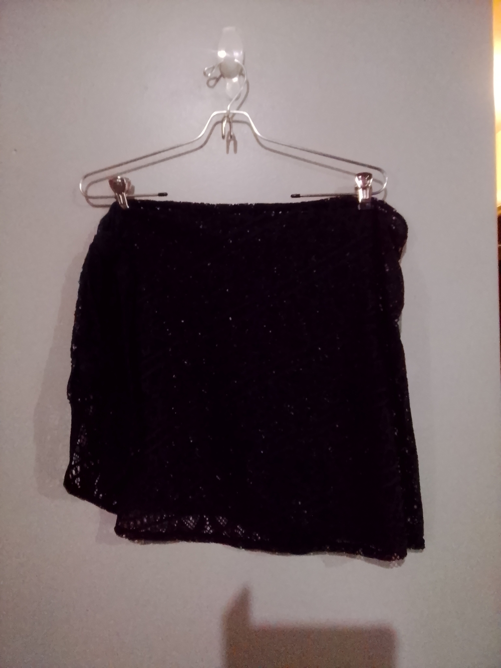 Black Lace Swim Sarong Cover-Up